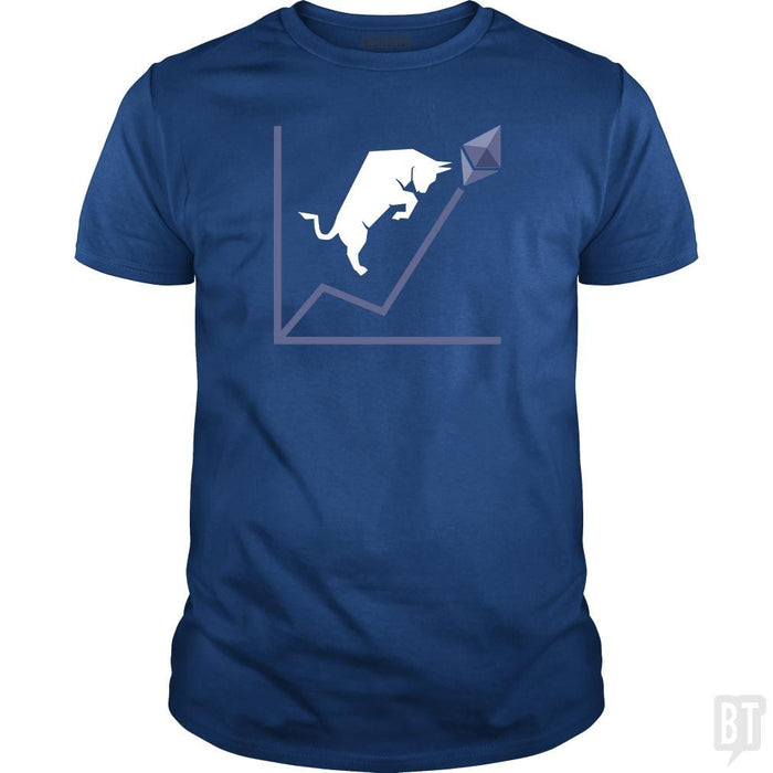 SunFrog-Busted BustedTees Classic Guys / Unisex Tee / Royal Blue / S ETH Bull Run
