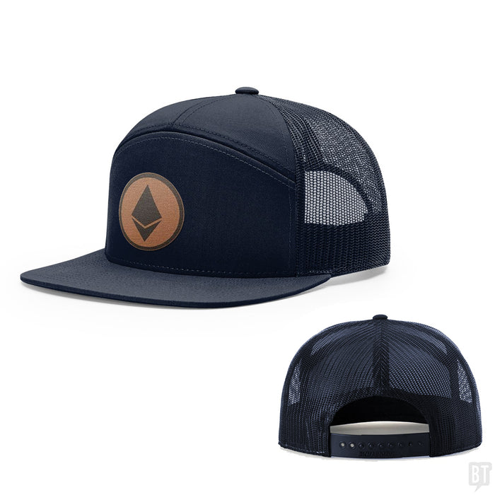 Seven-Panel Trucker Flatbill / Navy / One Size