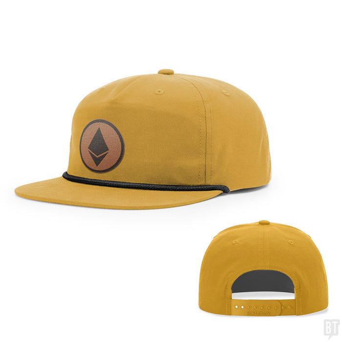Snapback Rope Flatbill / Biscuit and Black / One Size
