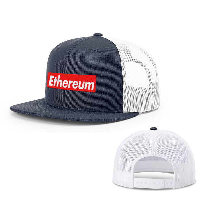 Snapback Flatbill / Navy and White / One Size