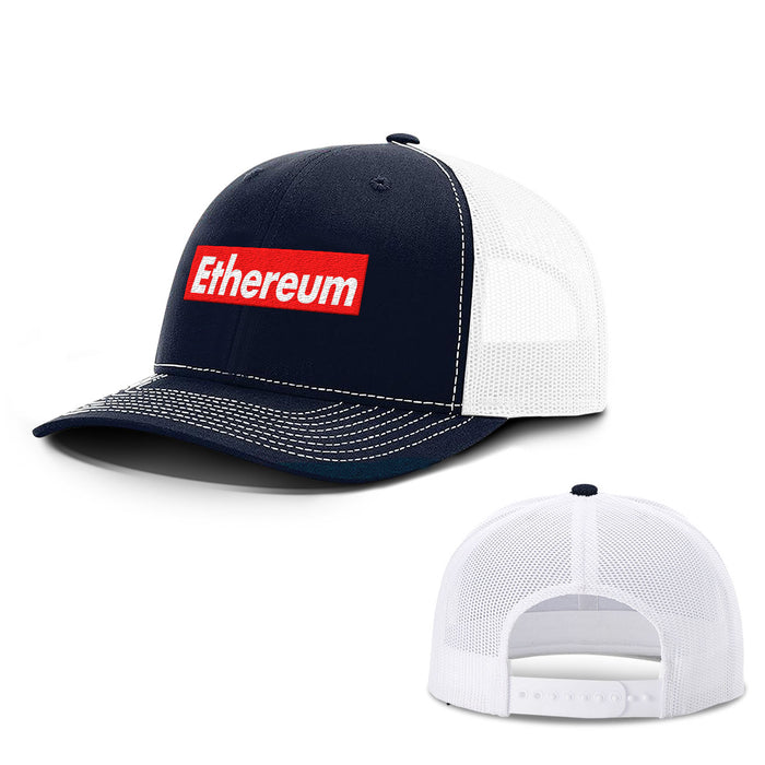 Snapback Trucker / Navy and White / One Size