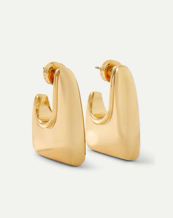 Veronica Beard Everyday Square Hoop - Gold