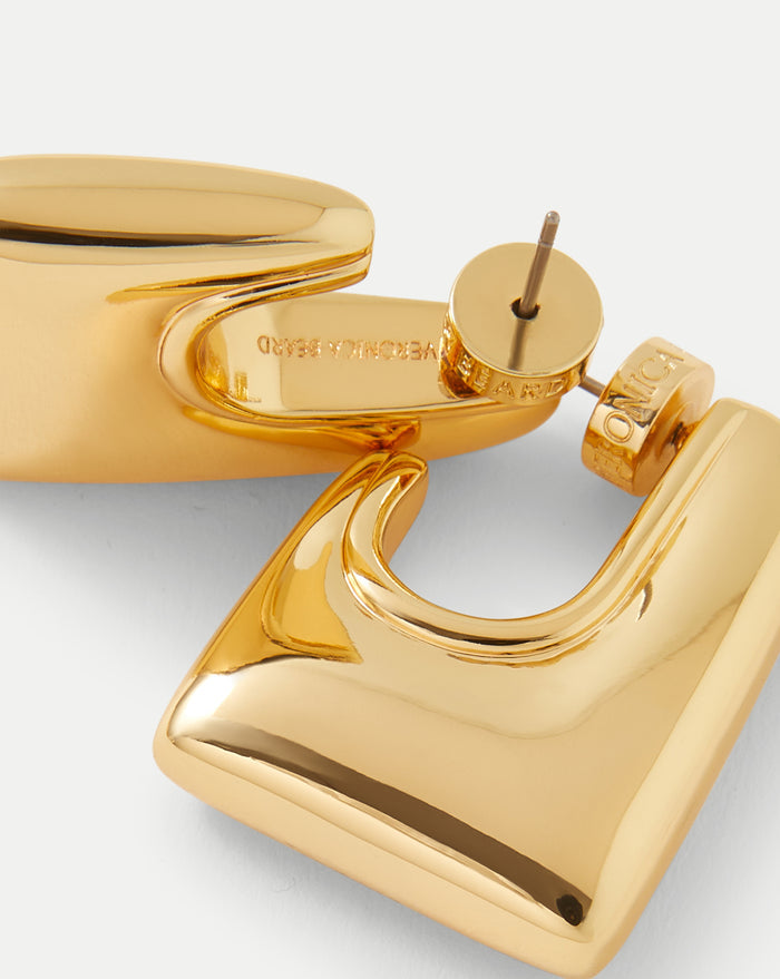 Veronica Beard Everyday Square Hoop - Gold