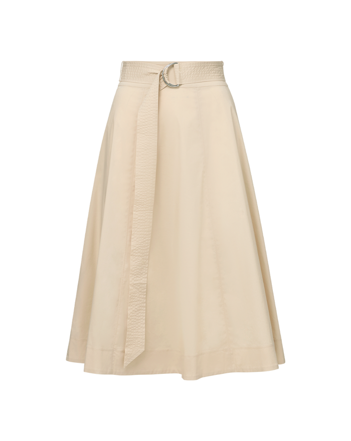 Veronica Beard Facia A-Line Midi Skirt Limestone