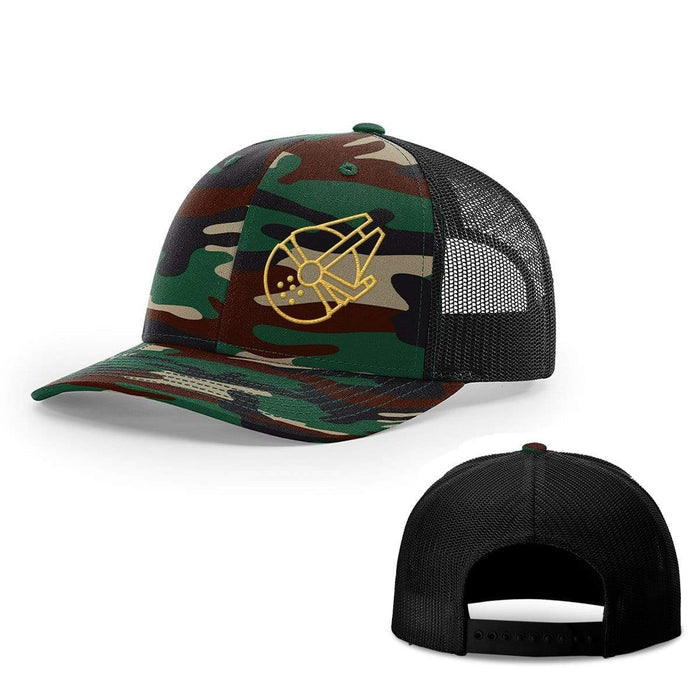 Snapback Trucker / Green Camo and Black / One Size