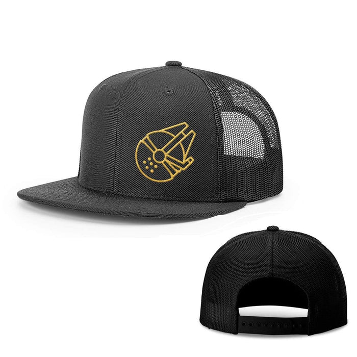 Snapback Flatbill / Full Black / One Size