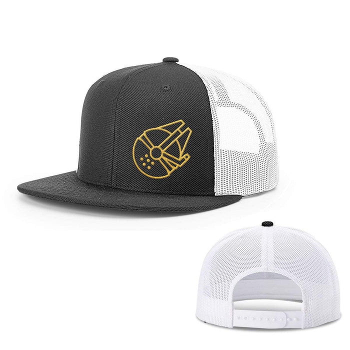 Snapback Flatbill / Black and White / One Size