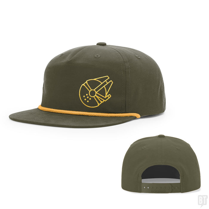 Snapback Rope Flatbill / Loden and Gold / One Size