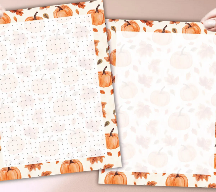 Fall Note Paper Printables- Lined, Blank, Dot Grid, To-Do List Fall Digital Download Note Papers
