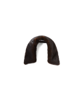 Veronica Beard Brown mink fur collar.