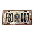 FBI 007 Decorative License Plate