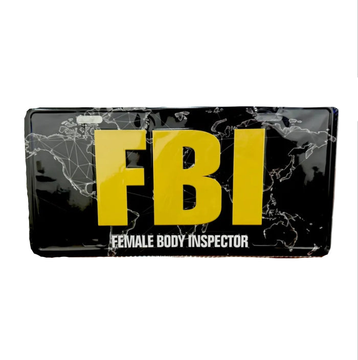 "FBI" Decorative License Plate