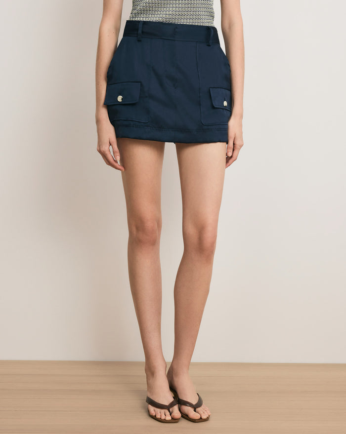 Veronica Beard Felina Mini Skort - Navy