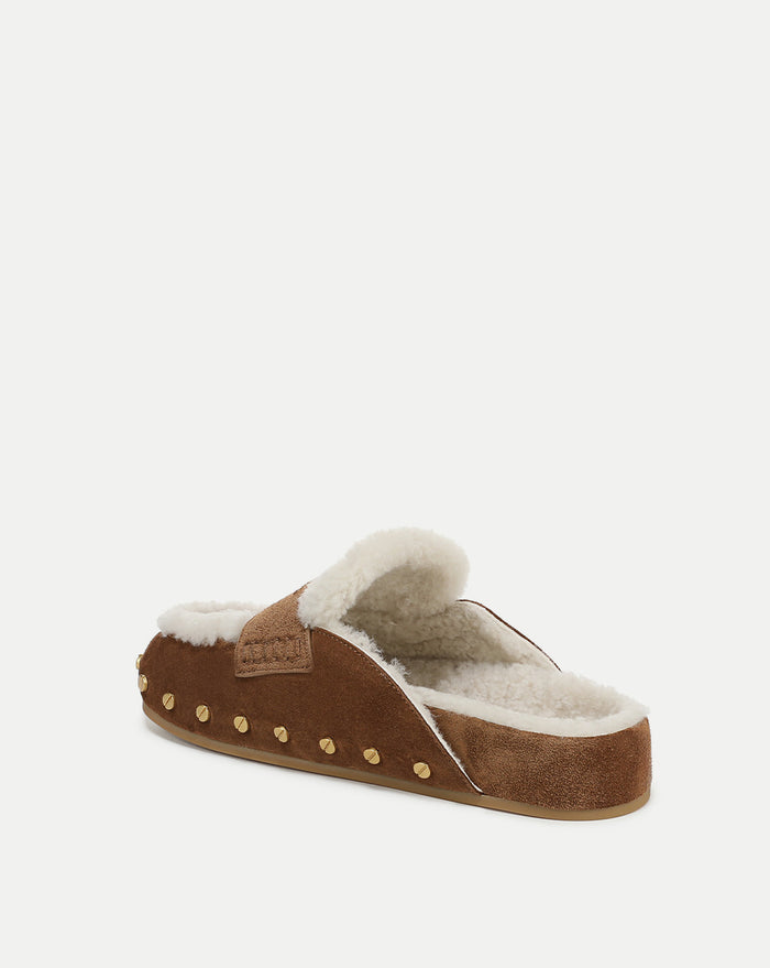 Veronica Beard Fenix Shearling Mule - Hazelwood