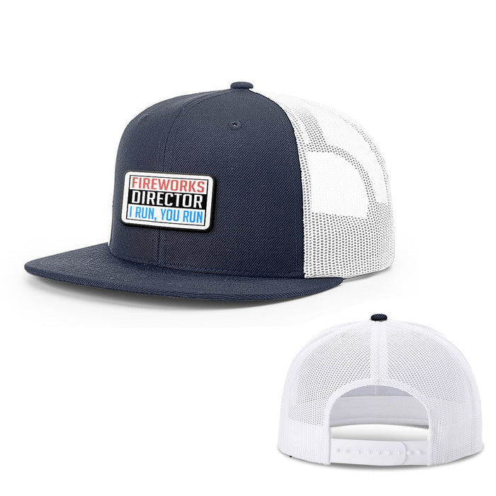 Snapback Flatbill / Navy and White / One Size
