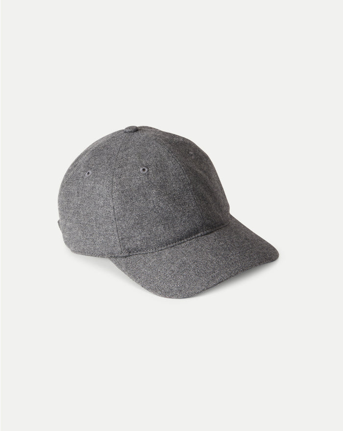 Veronica Beard Flannel Baseball Cap - Heather Grey