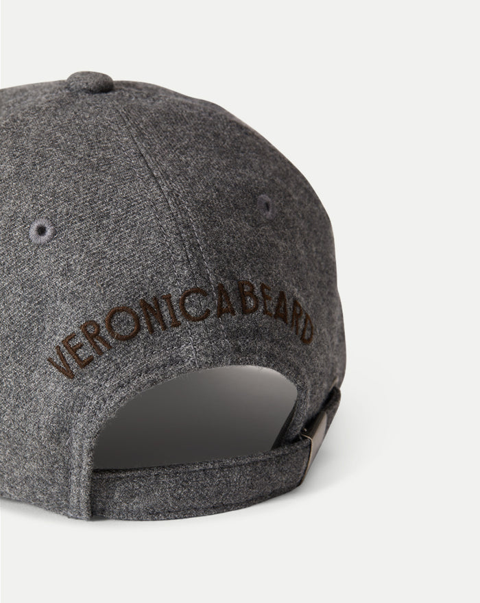 Veronica Beard Flannel Baseball Cap - Heather Grey