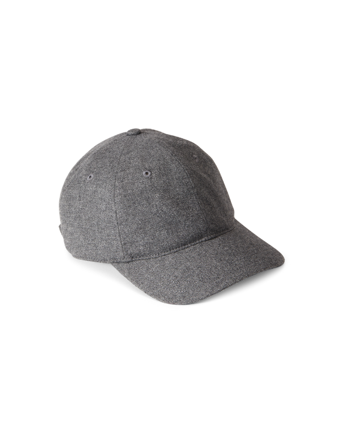 Veronica Beard Flannel Baseball Cap - Heather Grey