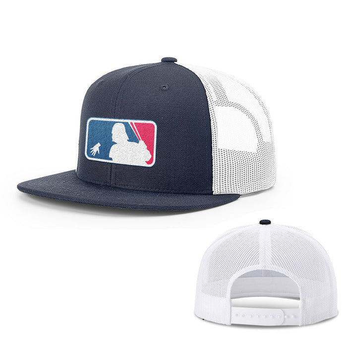 Snapback Flatbill / Navy and White / One Size