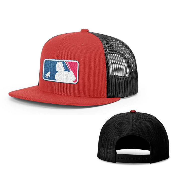 Snapback Flatbill / Red and Black / One Size