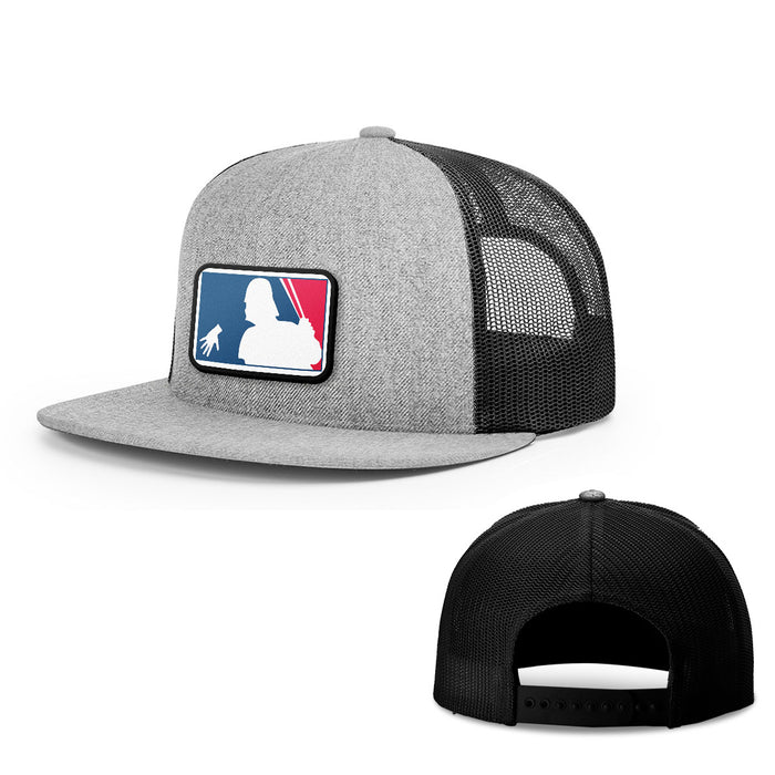 Snapback Flatbill / Heather and Black / One Size