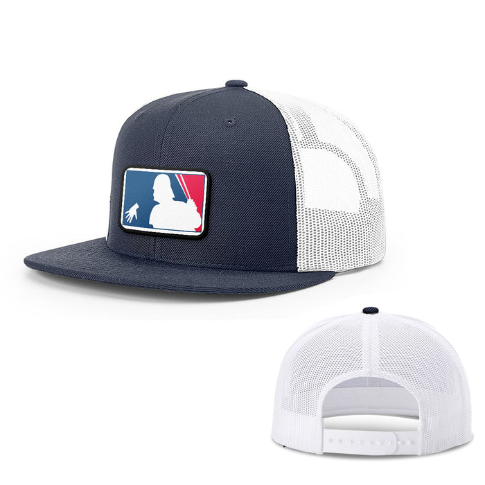 Snapback Flatbill / Navy and White / One Size