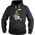 Funny Snail Ridding Turtle Ridding Sloth Hoodie