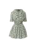 Veronica Beard Gallagher Floral Mini Dress - Sage/Dove White