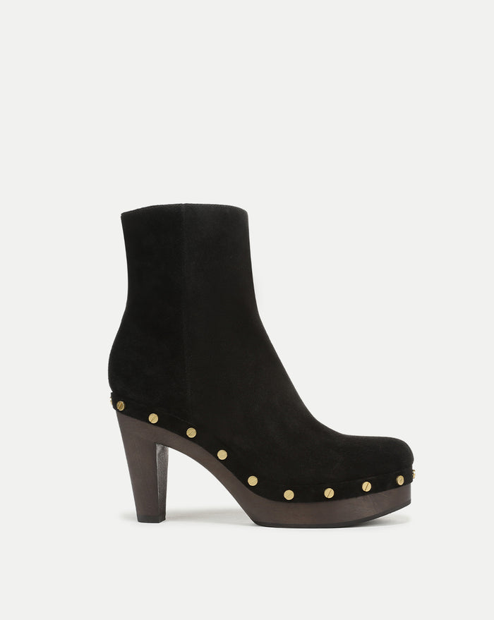 Veronica Beard Gavi Clog Ankle Boot - Black