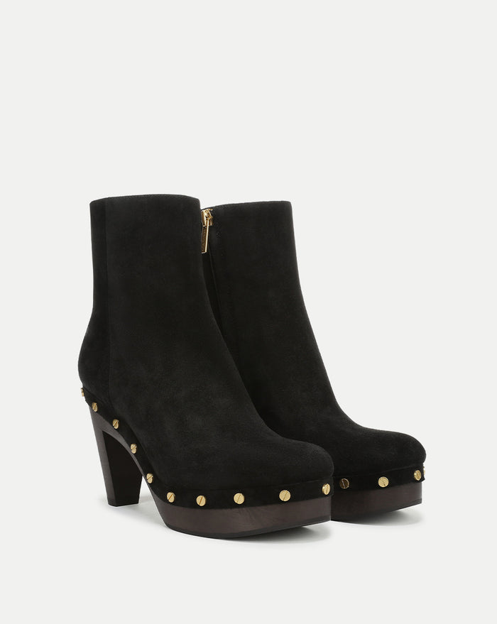Veronica Beard Gavi Clog Ankle Boot - Black