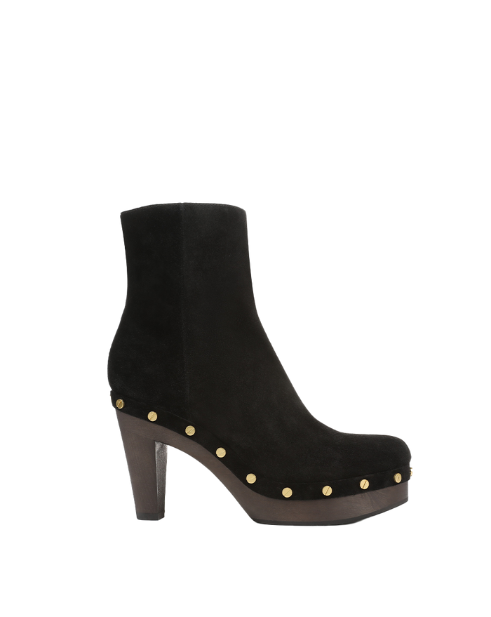 Veronica Beard Gavi Clog Ankle Boot - Black