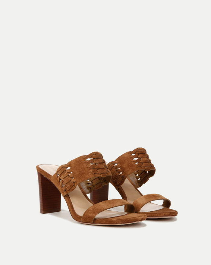 Veronica Beard Georgie Suede Sandal - Hazelwood