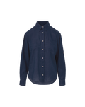 Veronica Beard Gil Linen Shirt - Navy