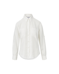 Veronica Beard Gil Linen Shirt - Off-White