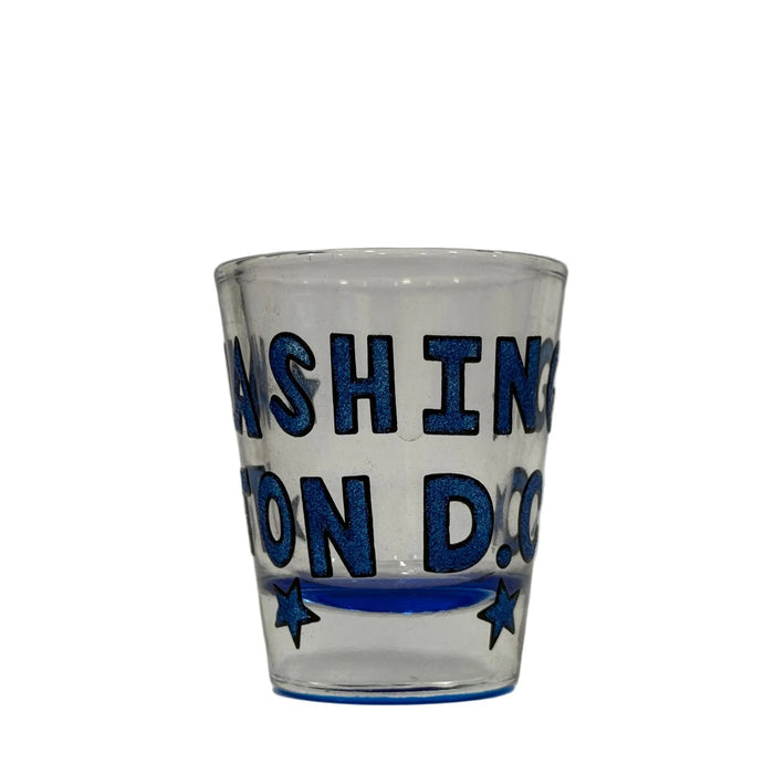 Glitter Written Washington DC Shot Glass