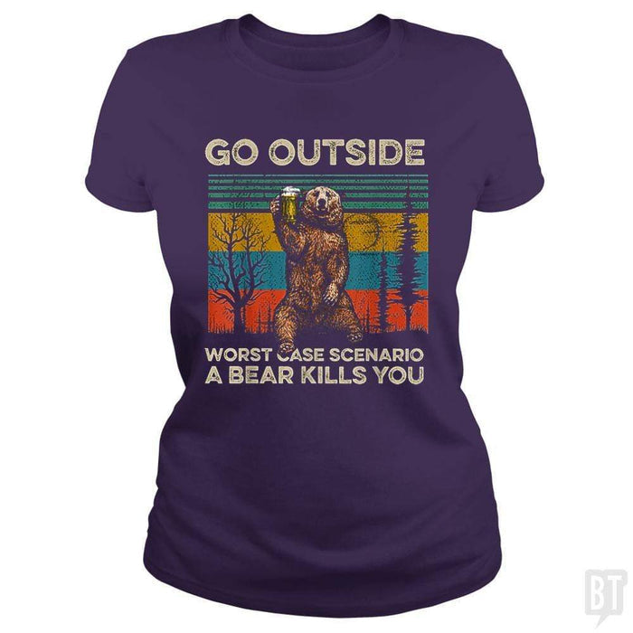 Classic Ladies Tee / Purple / S