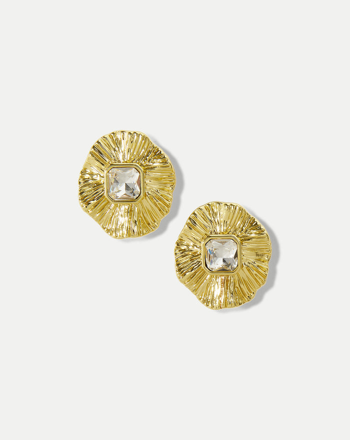 Veronica Beard Gold Floral Earring - Gold