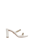 Veronica Beard Gretchen Chain-Link Sandal - Parchment