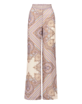 Veronica Beard Grigore Silk Pant - Stone Khaki Multi