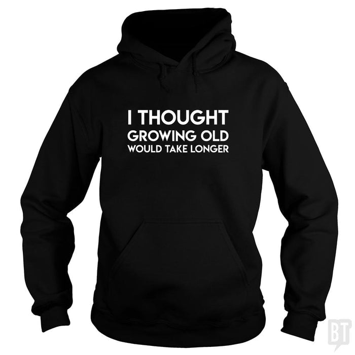 SunFrog-Busted SuperPizzaAwesome2000 Hoodie / Black / S Growing Old