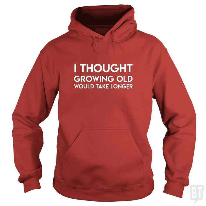 SunFrog-Busted SuperPizzaAwesome2000 Hoodie / Red / S Growing Old
