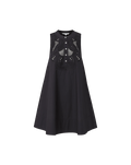 Veronica Beard Haleem Eyelet Mini Dress - Black
