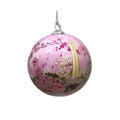 Hand Painted Cherry Blossom Glass Ornament