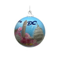 Hand Painted DC Skyline Glass Ornament