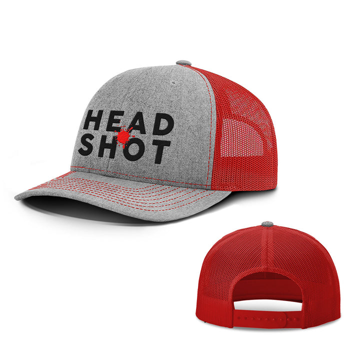 Snapback Trucker / Heather and Red / One Size
