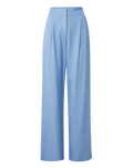 Veronica Beard Heyser Wide-Leg Pant - Blue Jay/Dove White