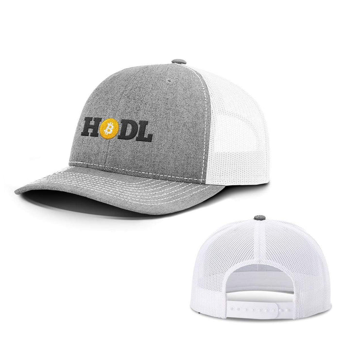 SunFrog-Busted Hats Snapback / Heather and White / One Size Hodl Bitcoin Hats