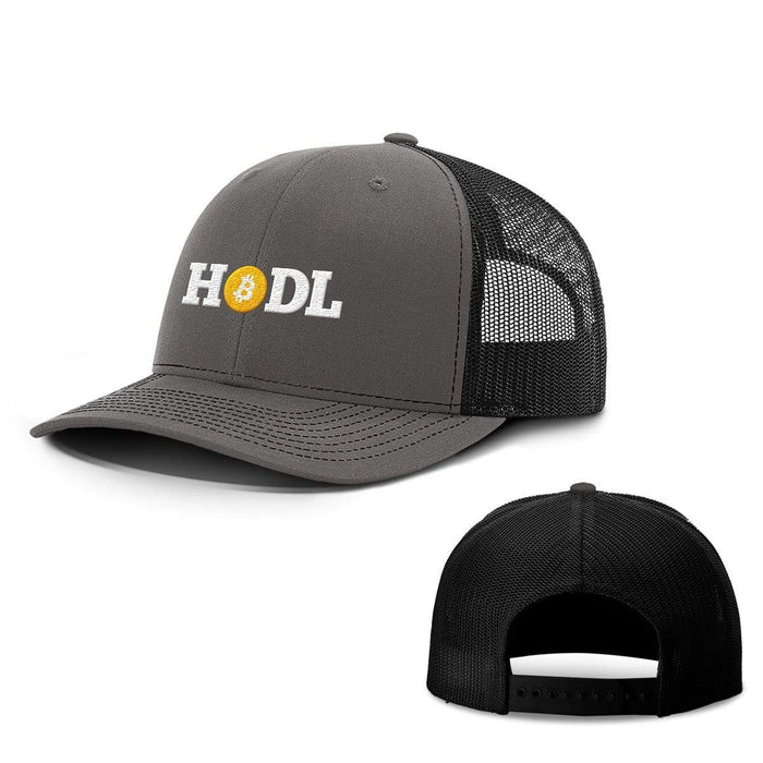 SunFrog-Busted Hats Snapback / Charcoal and Black / One Size Hodl Bitcoin Hats