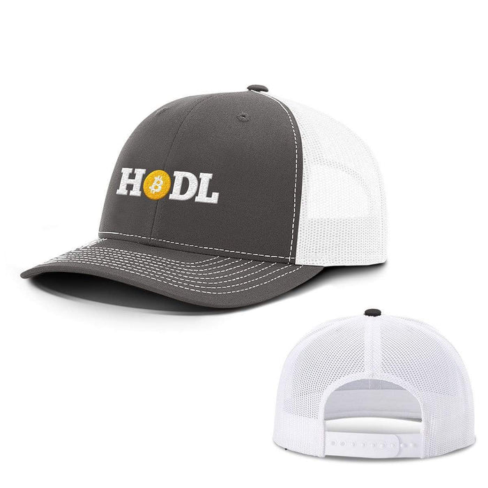SunFrog-Busted Hats Snapback / Charcoal and White / One Size Hodl Bitcoin Hats