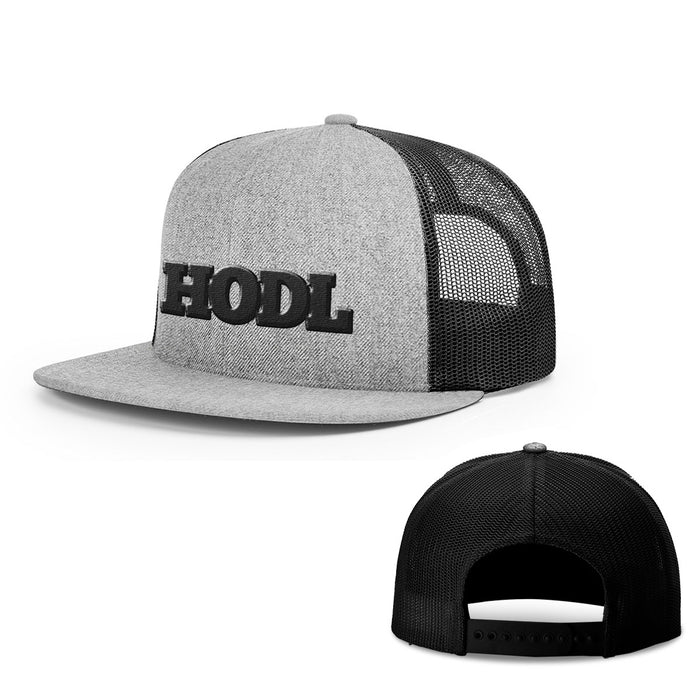 Snapback Flatbill / Heather and Black / One Size